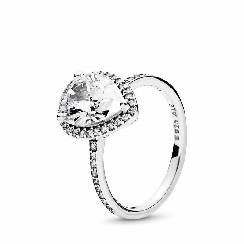 Pandora Sparkling Teardrop Promise Ring NZ Sale, Sterling Silver (803974-KXZ)